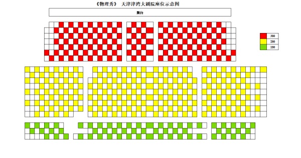 2020亲子科学剧《物理秀》天津站座位图