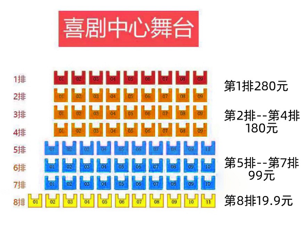 2023音乐剧小说北京站座位图