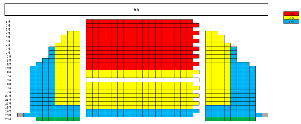 2023任贤齐天津演唱会座位图