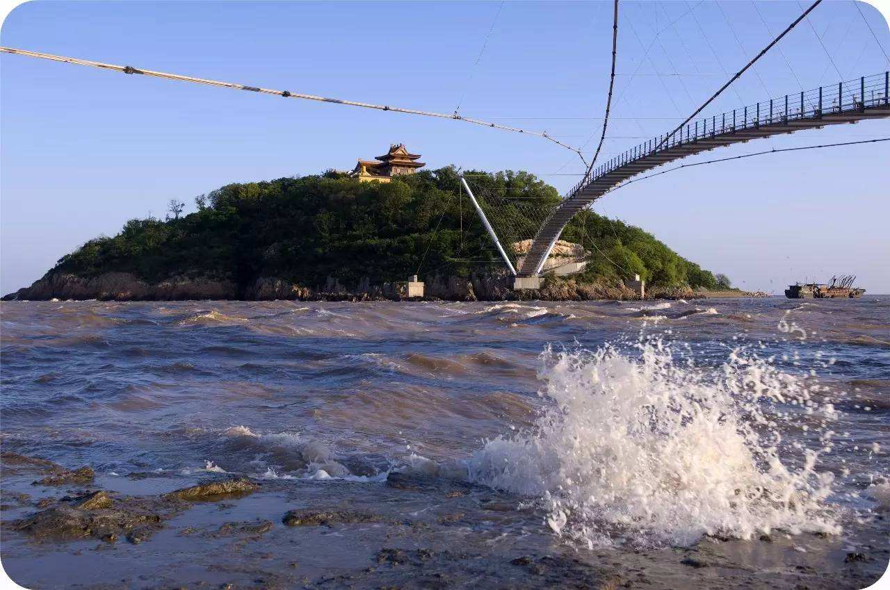 嘉兴九龙山海滩图片