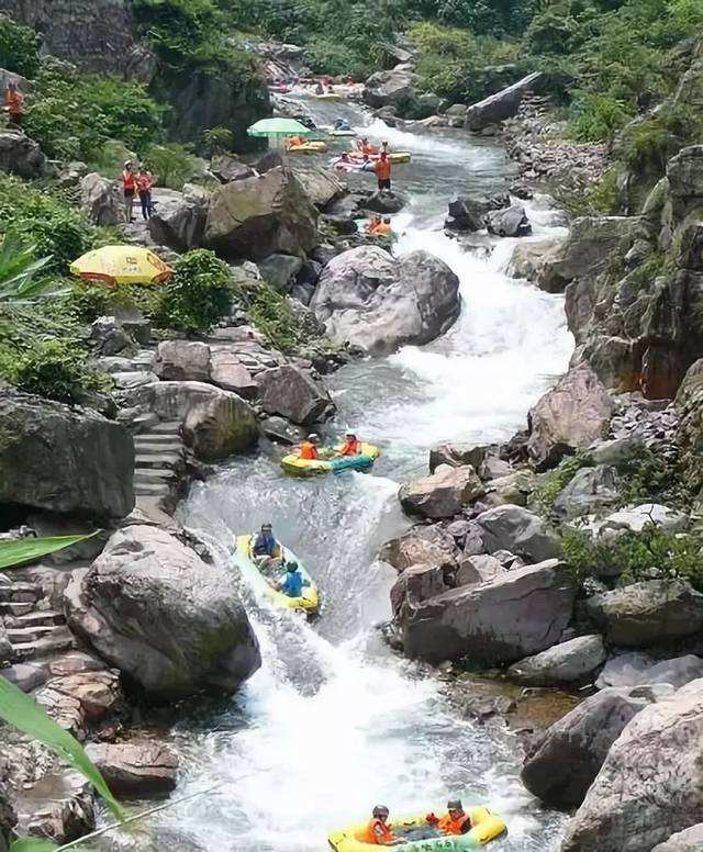 五排河漂流图片