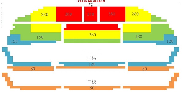 2024比利时皇家爱乐乐团天津新年音乐会座位图