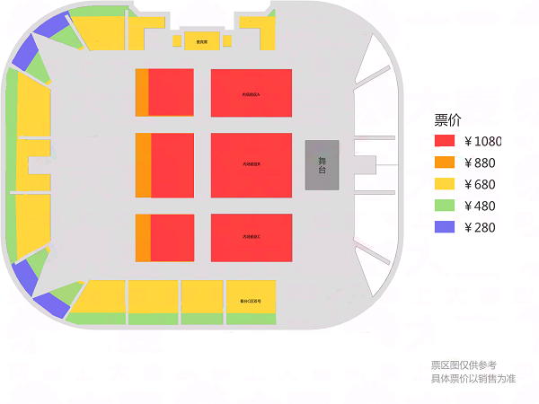 2023李健上海演唱会座位图