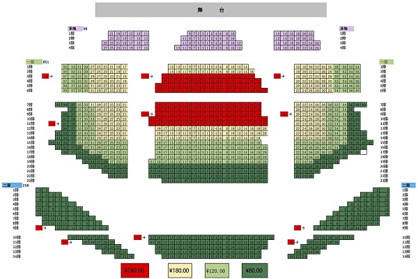 2022刘德华珠海演唱会座位图