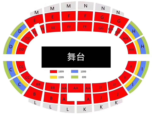 2023广州HITC云思妙想音乐节座位图