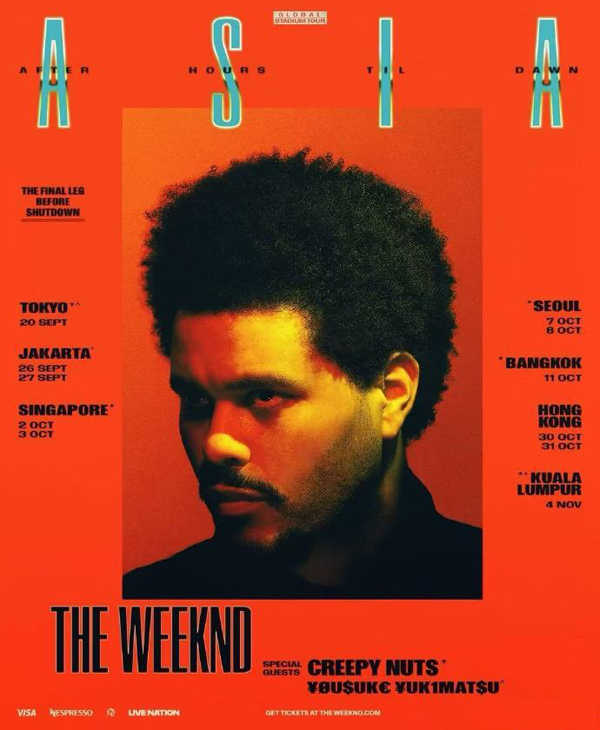 2026 The Weeknd「After Hours Til Dawn」世界巡回演唱会香港站